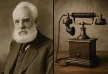 1876: Bell patenta el teléfono