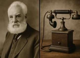 1876: Bell patenta el teléfono